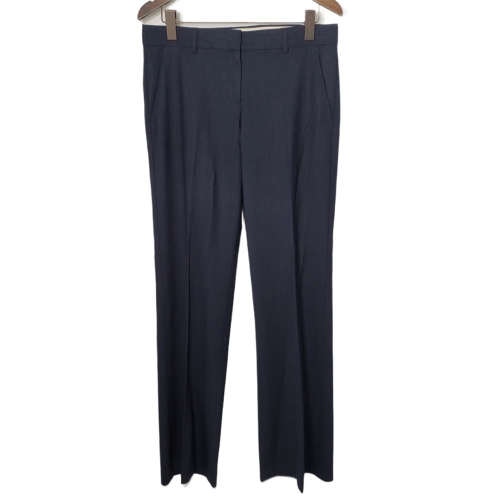 Theory Pants Wool Blend Dress Gray Wide Leg 10